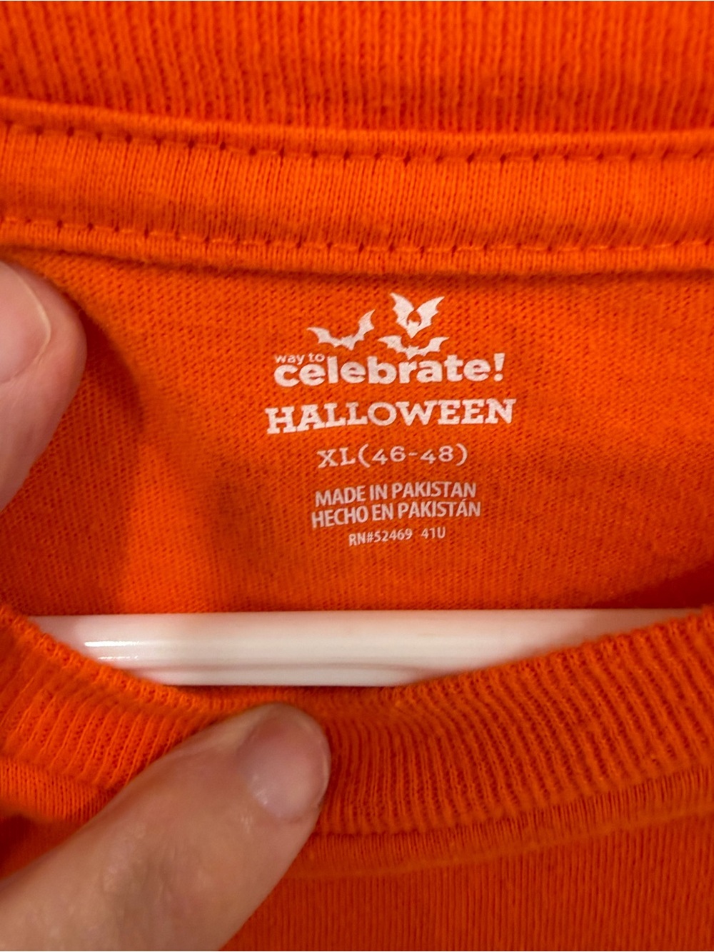 Bright Orange "This Is My Halloween Costume" Tee - Picture 4 of 6